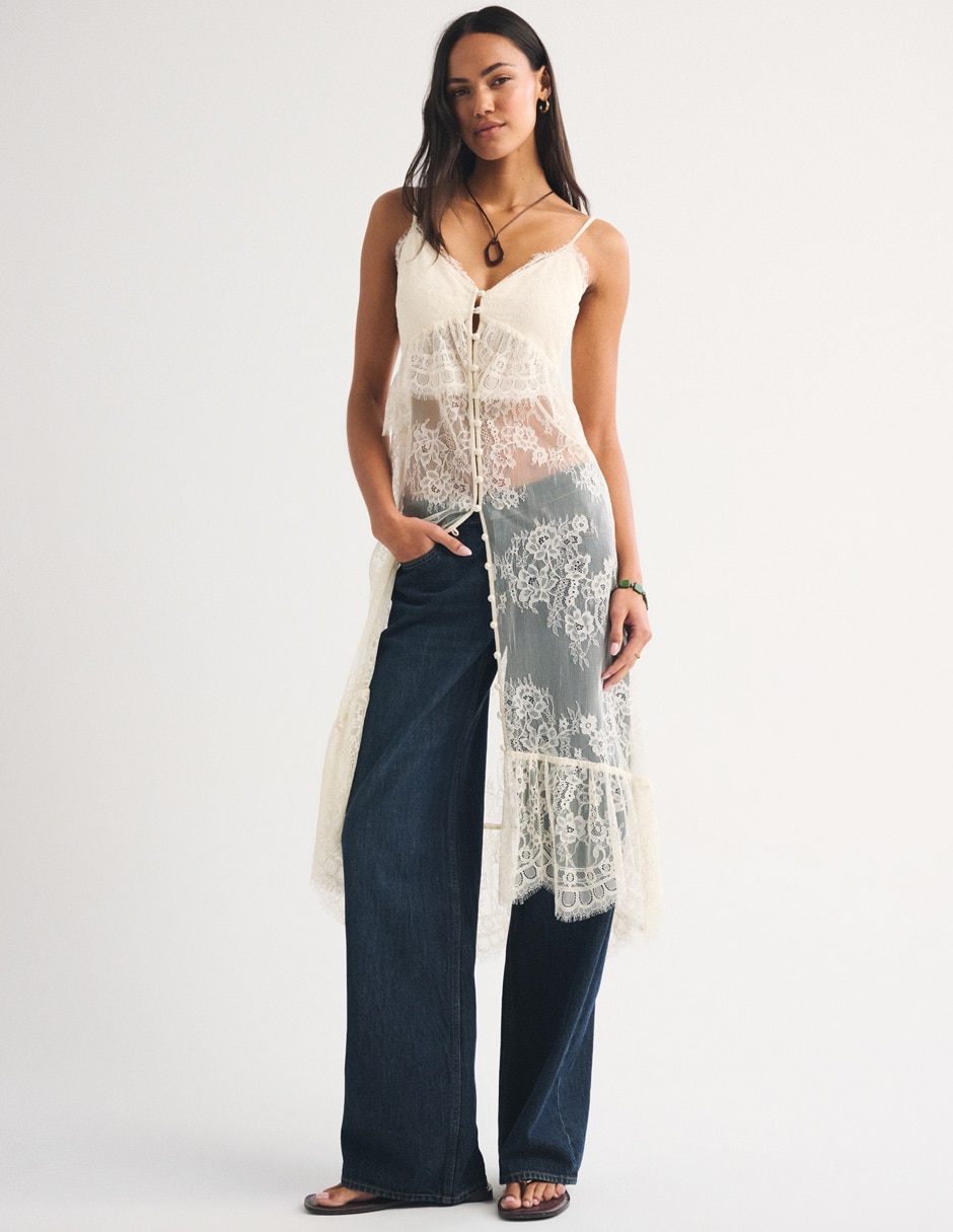 Vestido maxi casual Abercrombie & Fitch para mujer
