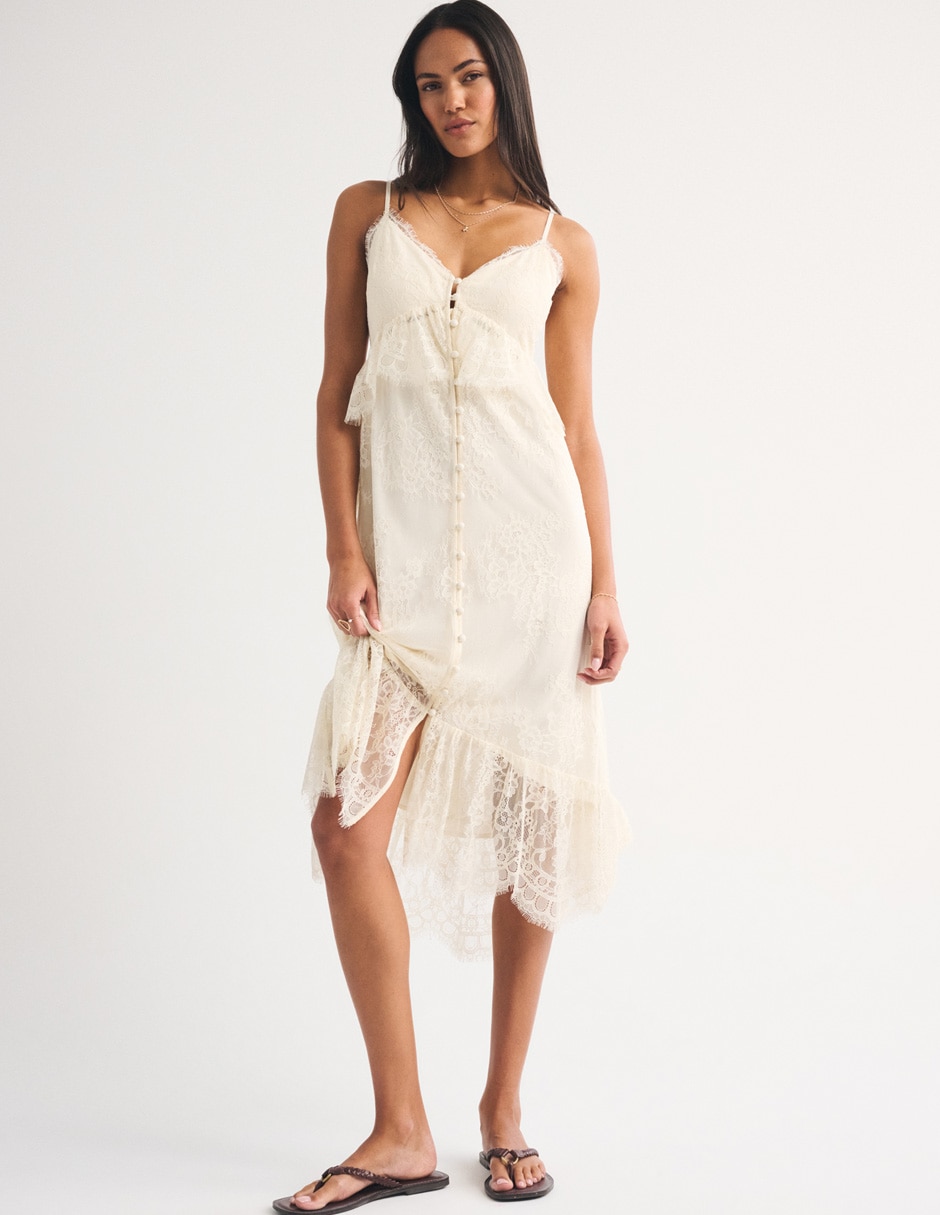 Vestido maxi casual Abercrombie & Fitch para mujer