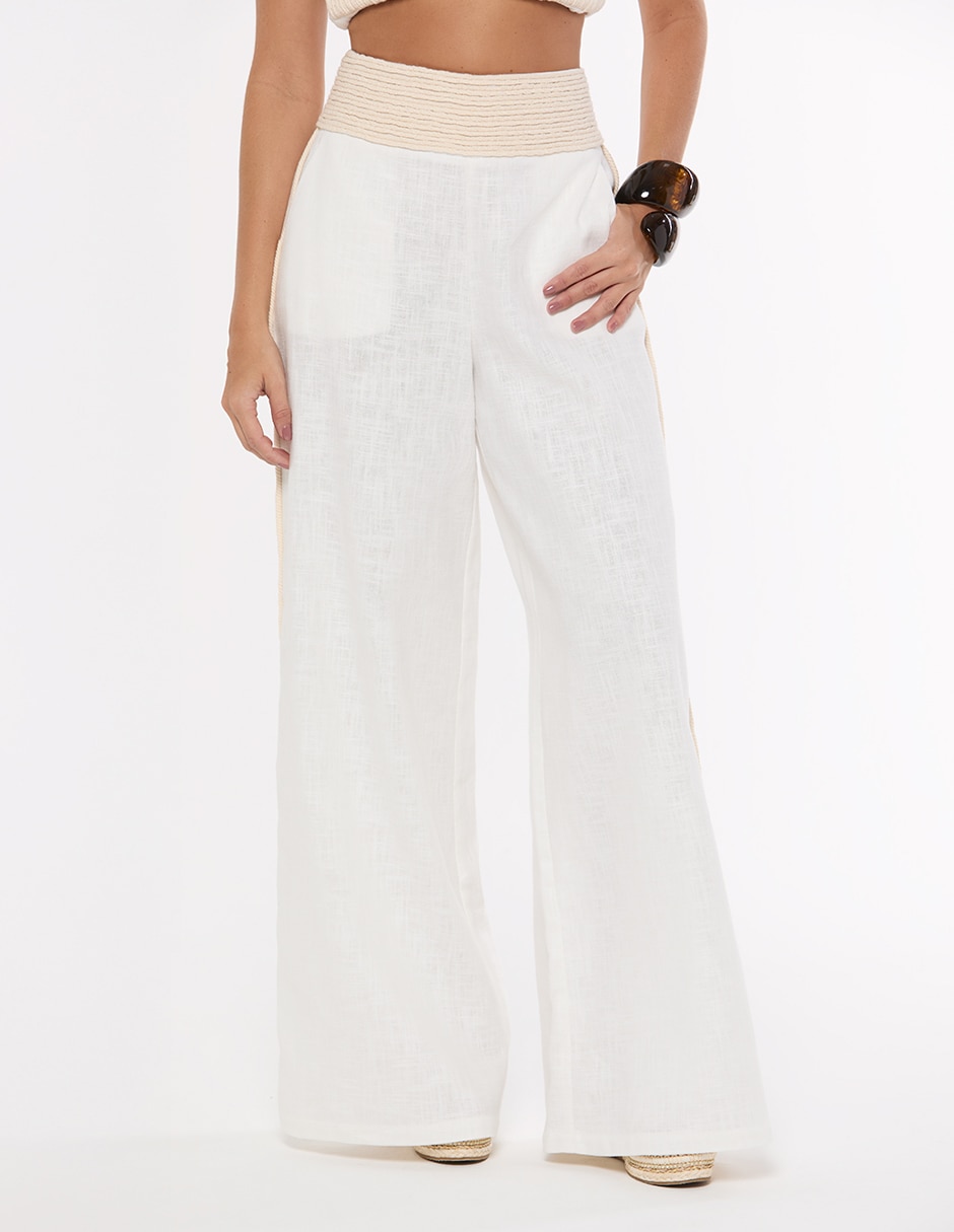 Pantalón relaxed Studio F palazzo para mujer
