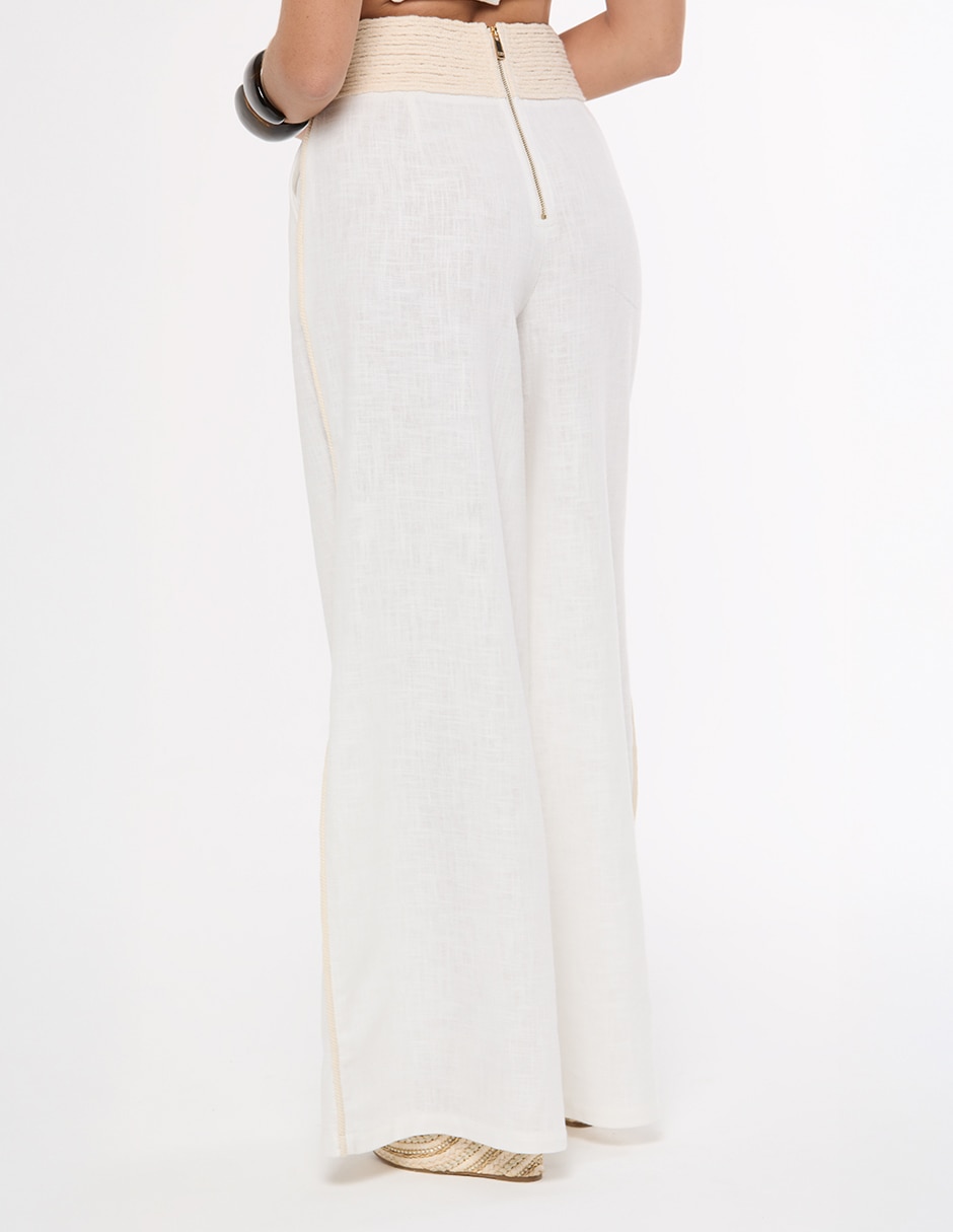 Pantalón relaxed Studio F palazzo para mujer
