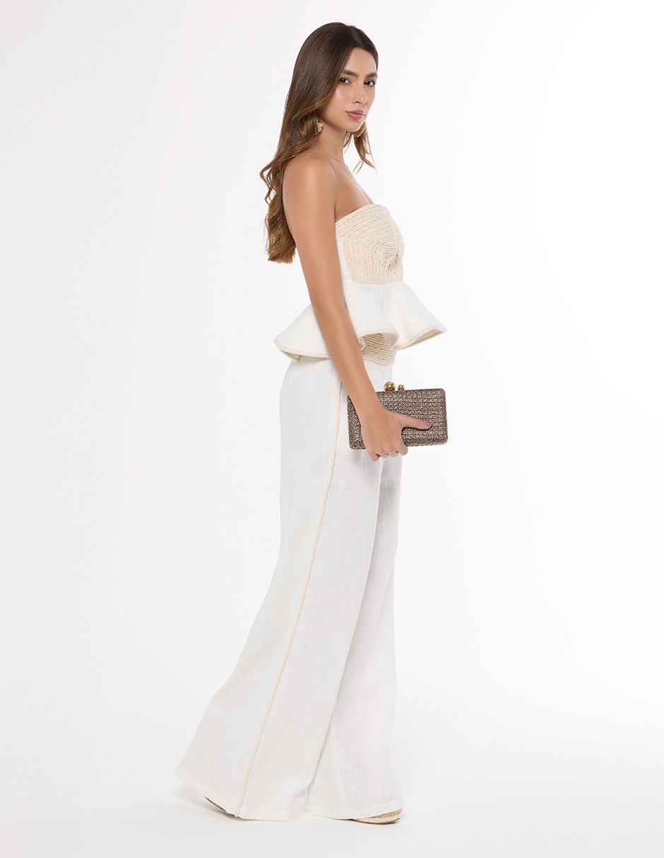 Pantalón relaxed Studio F palazzo para mujer