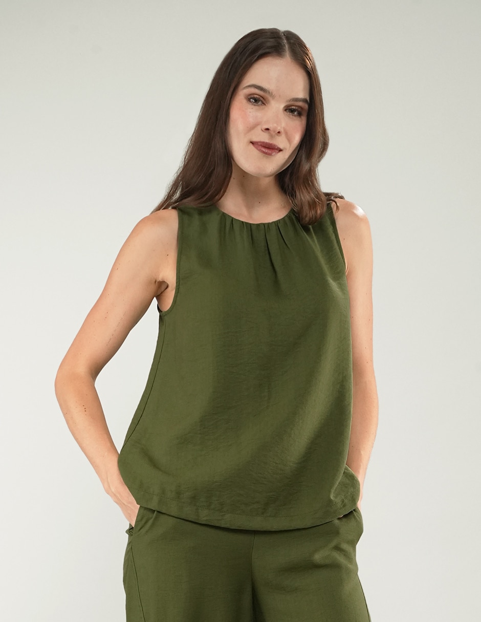 Blusa sin manga para mujer 2