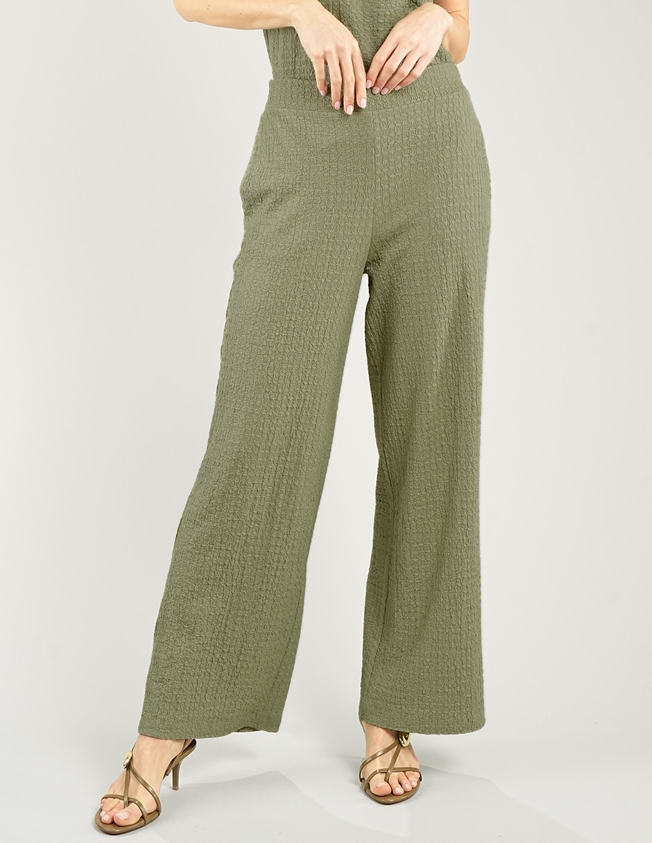 Pantalón regular wide leg para mujer Pantalón regular wide leg para mujer