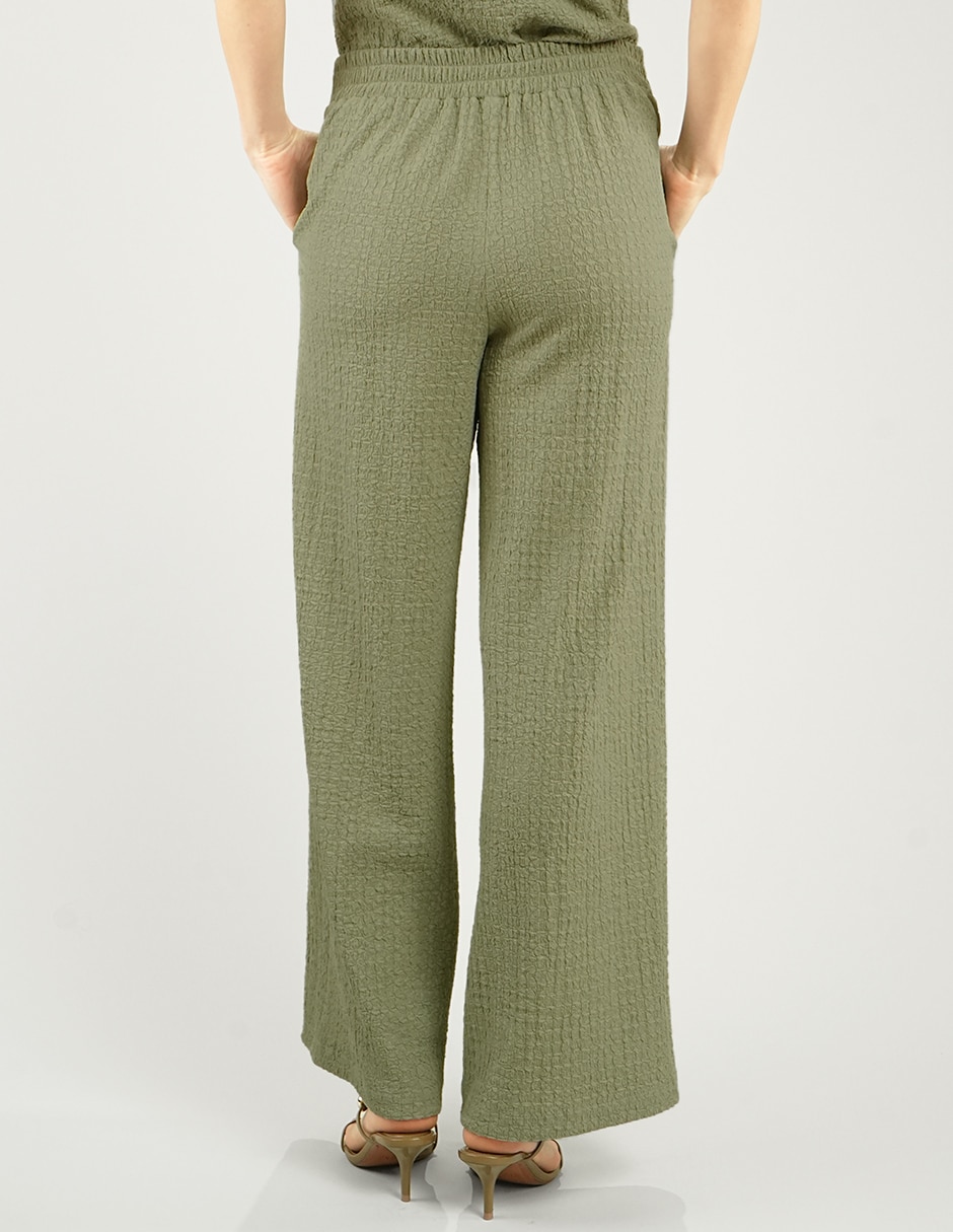 Pantalón regular wide leg para mujer 4