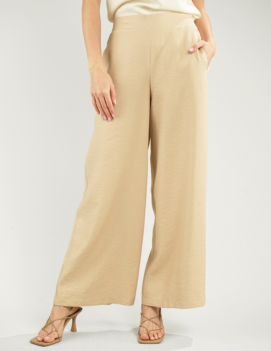 Pantalón regular wide leg para mujer Pantalón regular wide leg para mujer