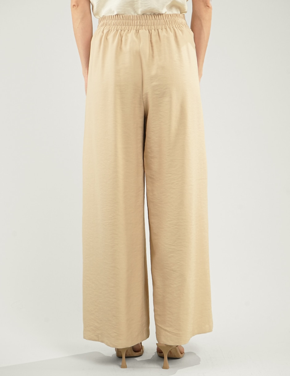 Pantalón regular wide leg para mujer 4