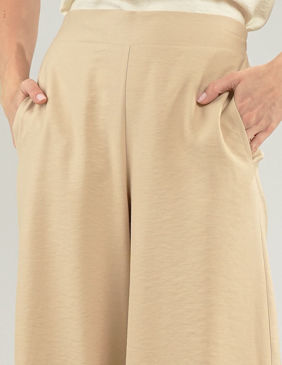 Pantalón regular wide leg para mujer 5