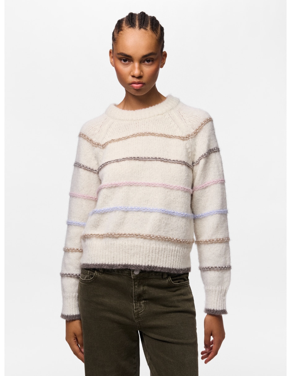 Suéter cuello redondo para mujer 1