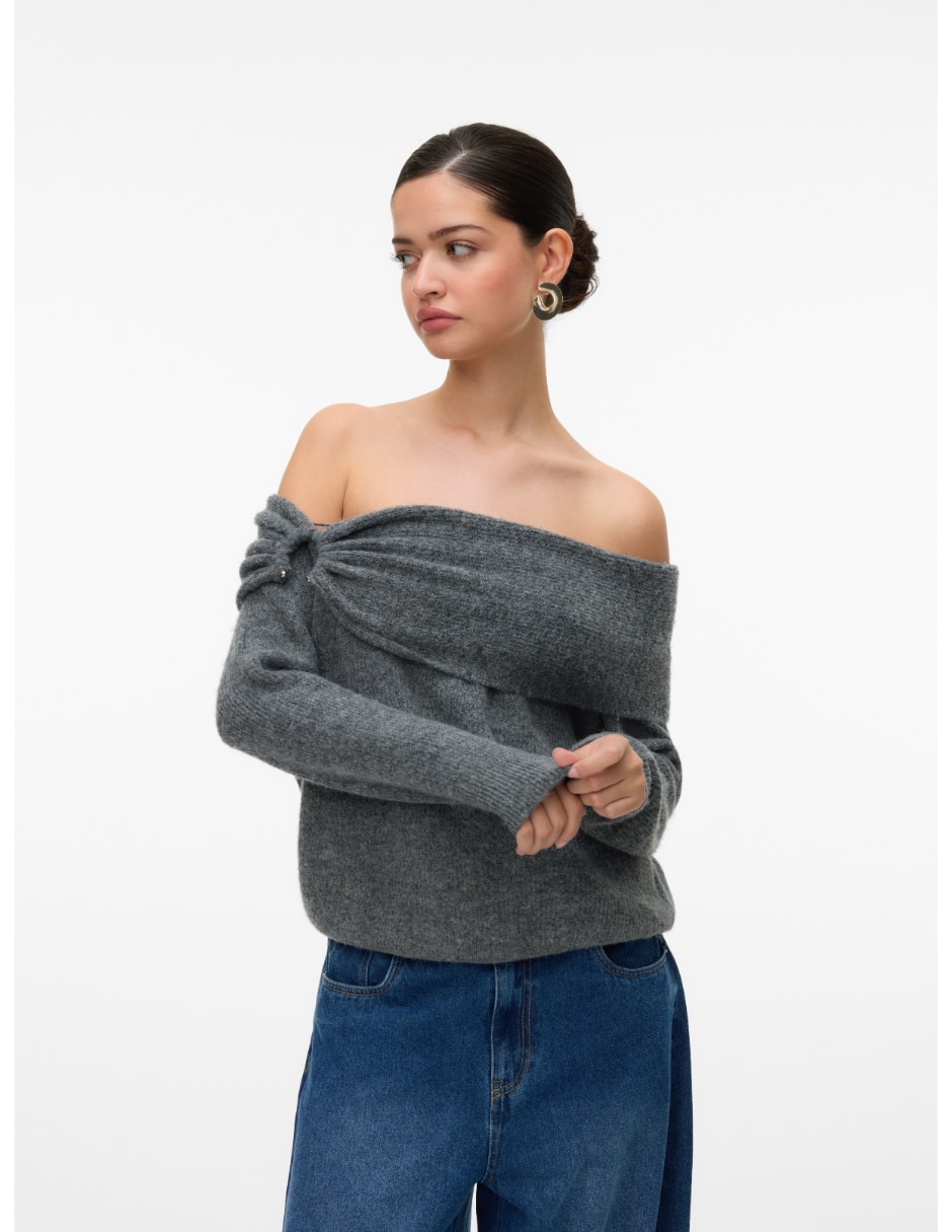 Suéter cuello Bardot para mujer 5