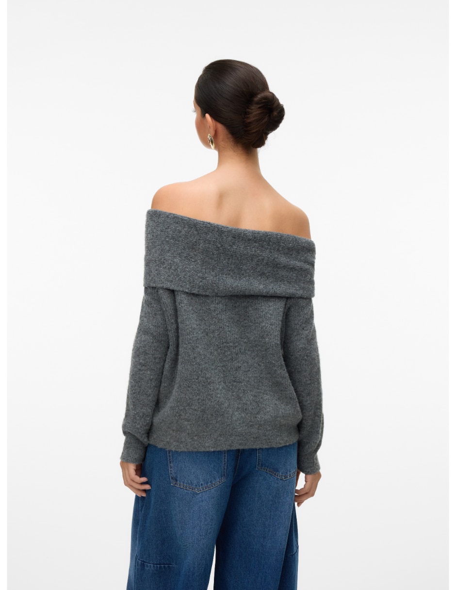 Suéter cuello Bardot para mujer 4