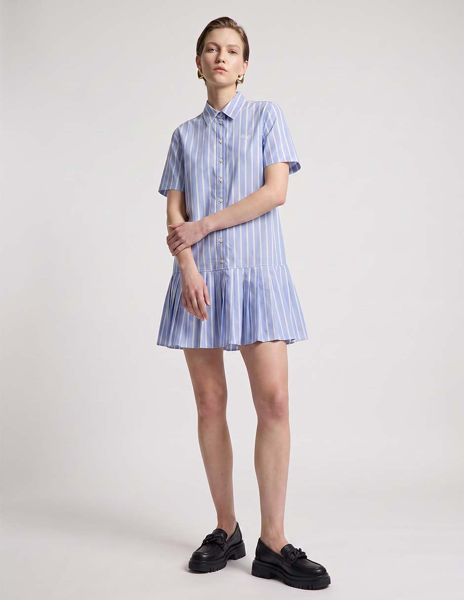 Vestido arriba rodilla casual para mujer 3