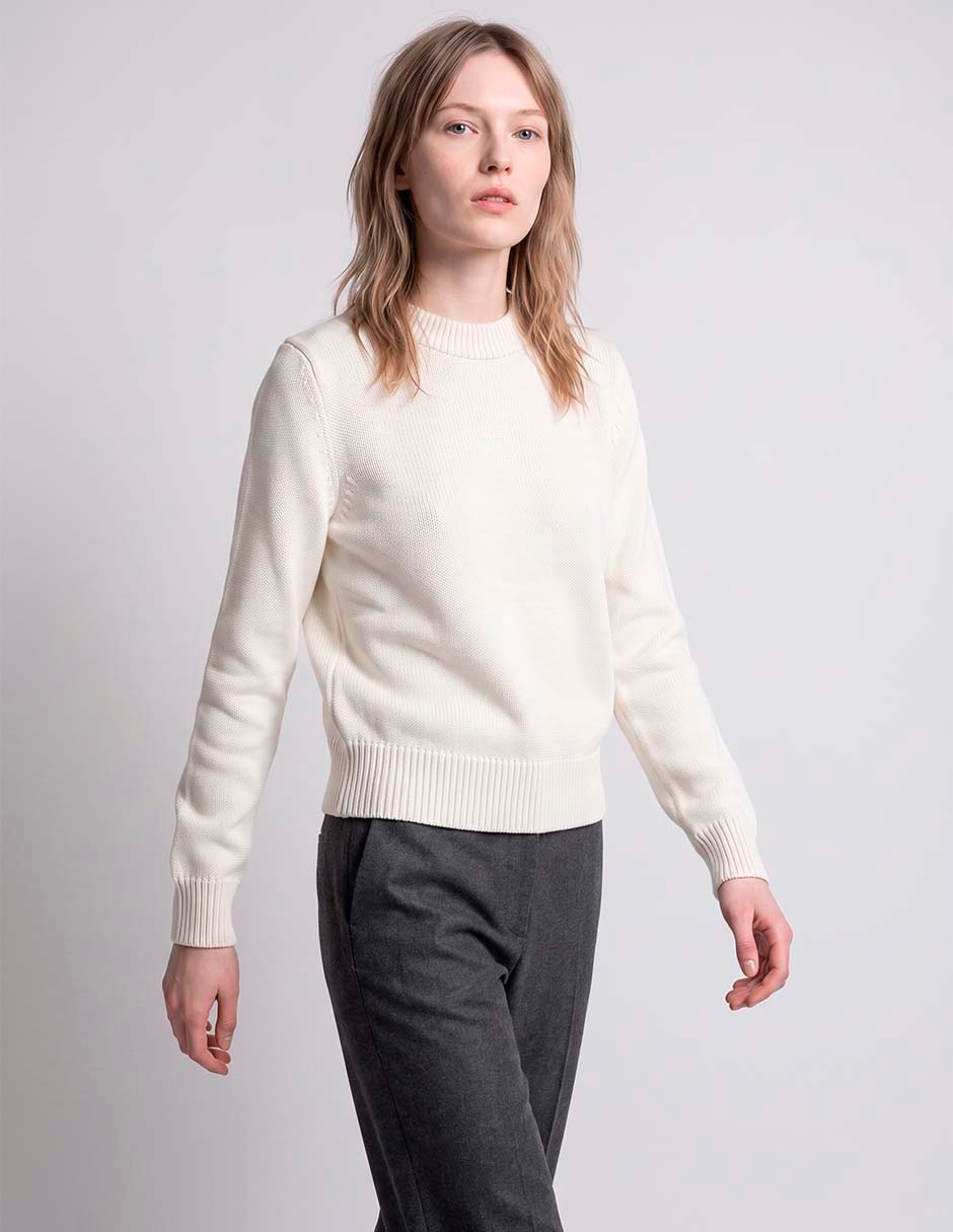 Suéter cuello redondo para mujer Suéter cuello redondo para mujer
