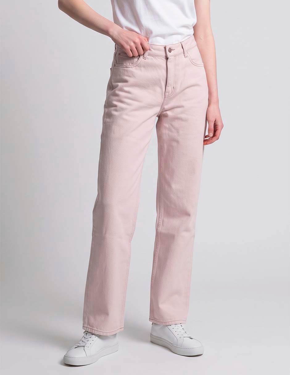 Jeans straight corte cintura para mujer Jeans straight corte cintura para mujer