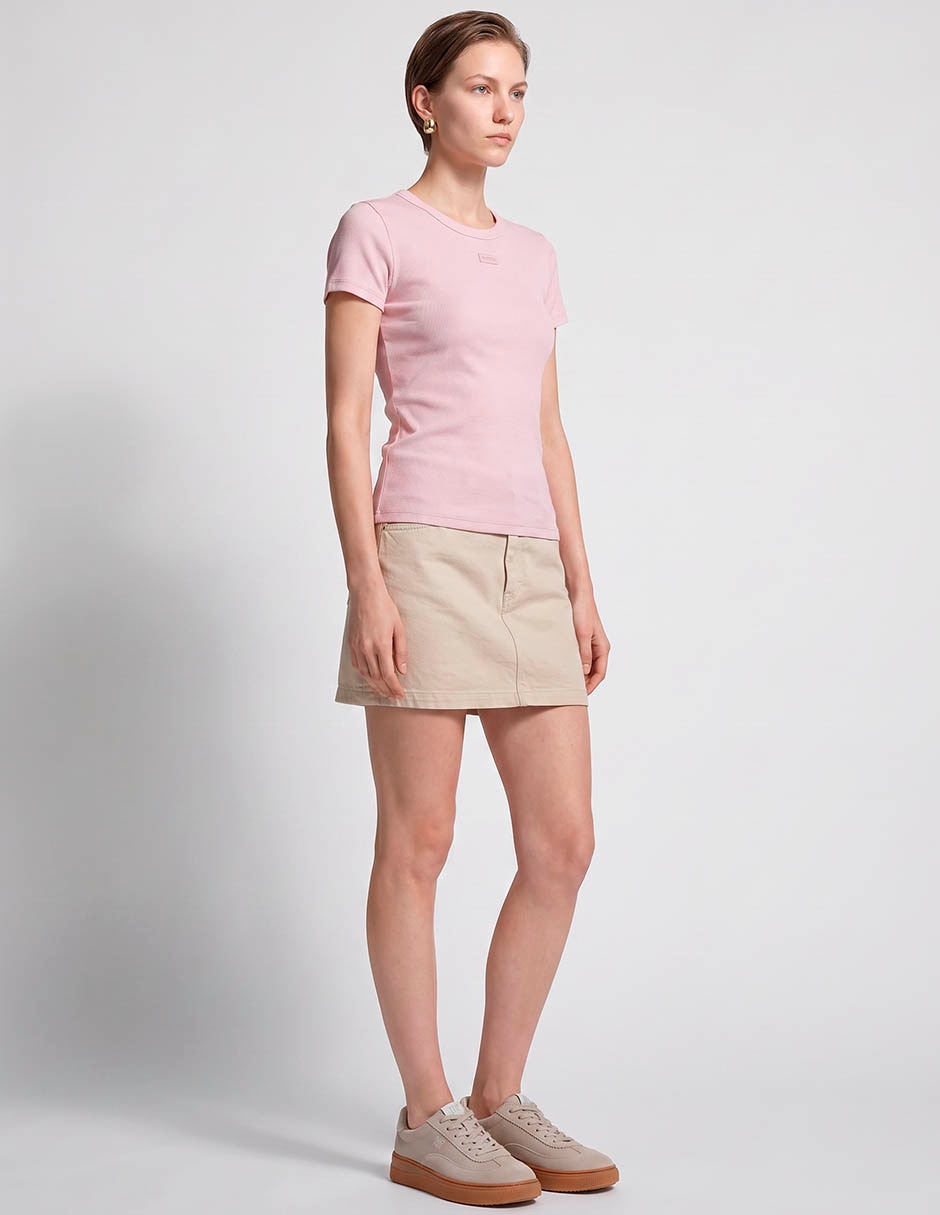 Playera manga corta cuello redondo para mujer 3