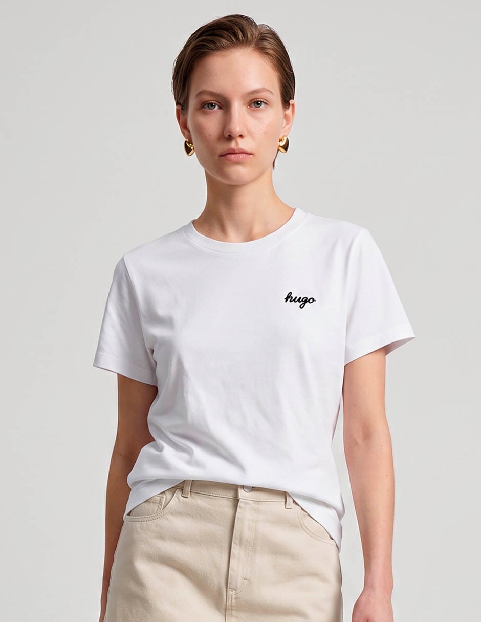 Playera manga corta cuello redondo para mujer Playera manga corta cuello redondo para mujer