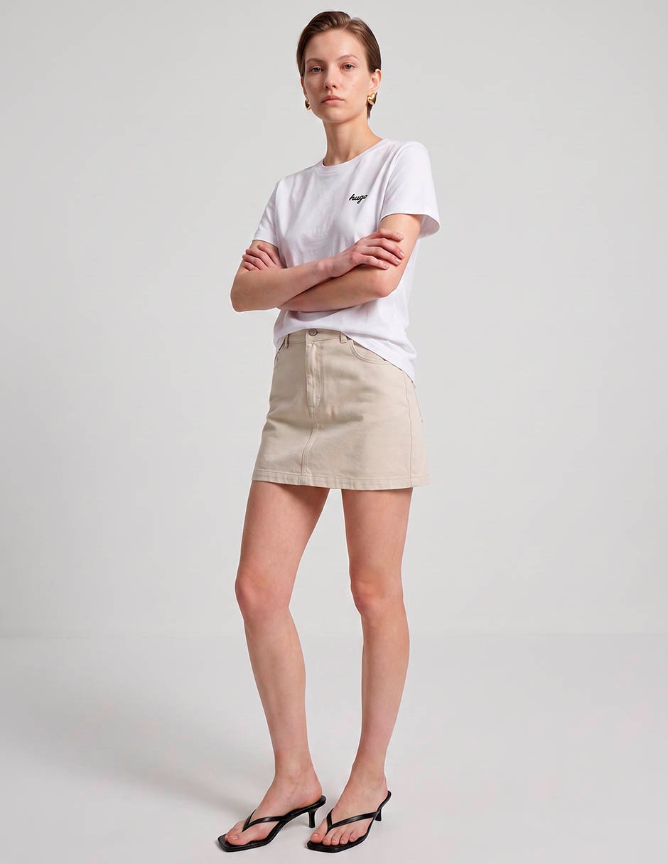 Playera manga corta cuello redondo para mujer 3