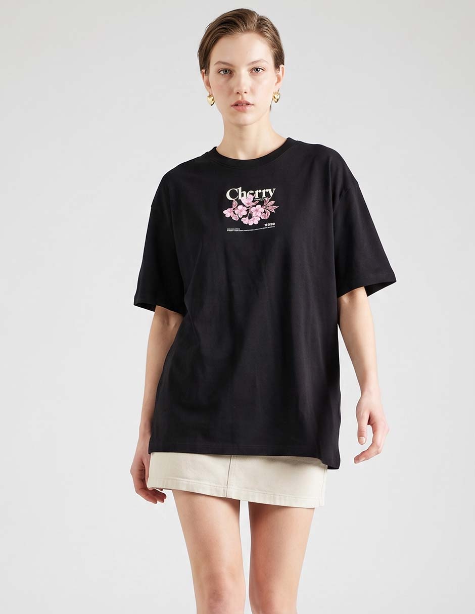 Playera manga corta cuello redondo para mujer Playera manga corta cuello redondo para mujer