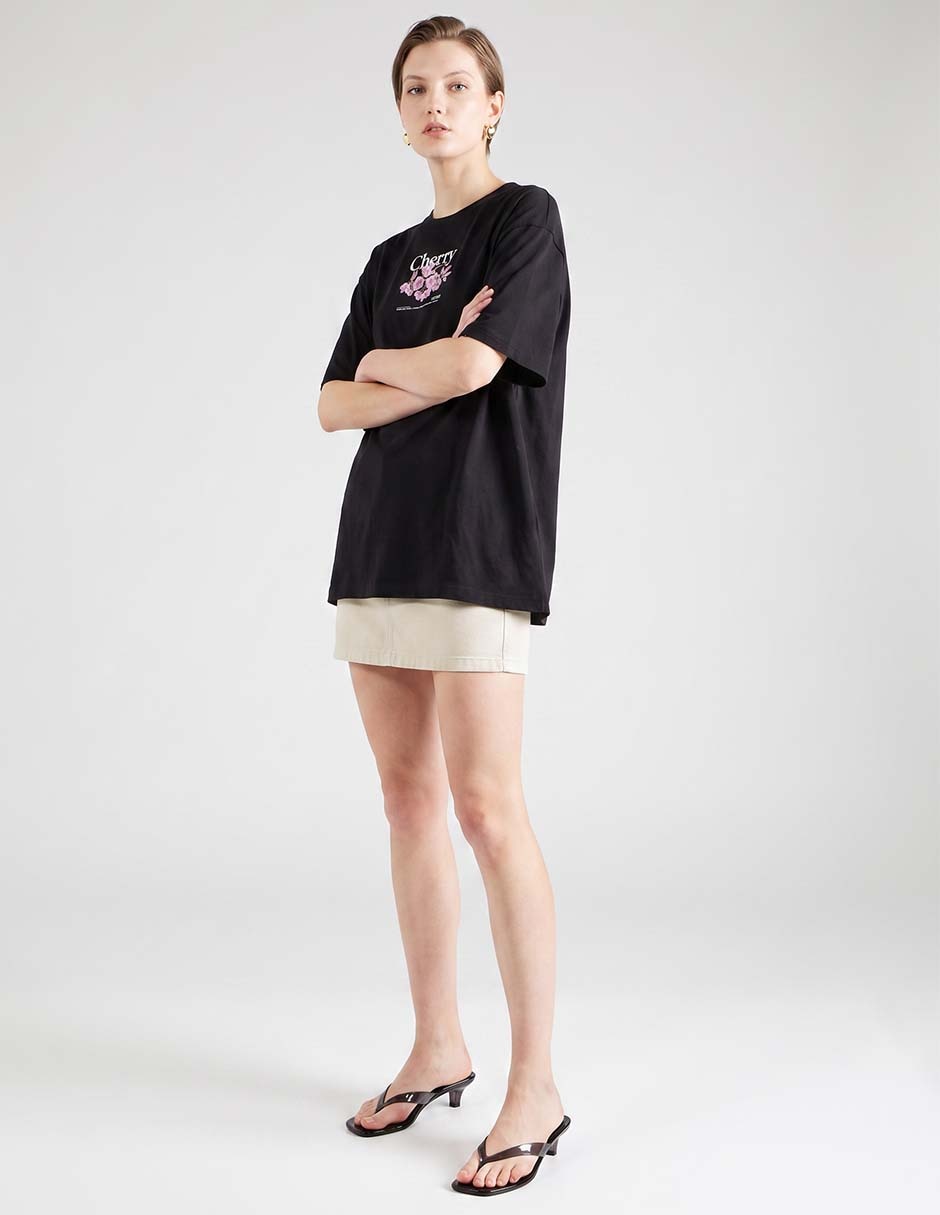 Playera manga corta cuello redondo para mujer 3