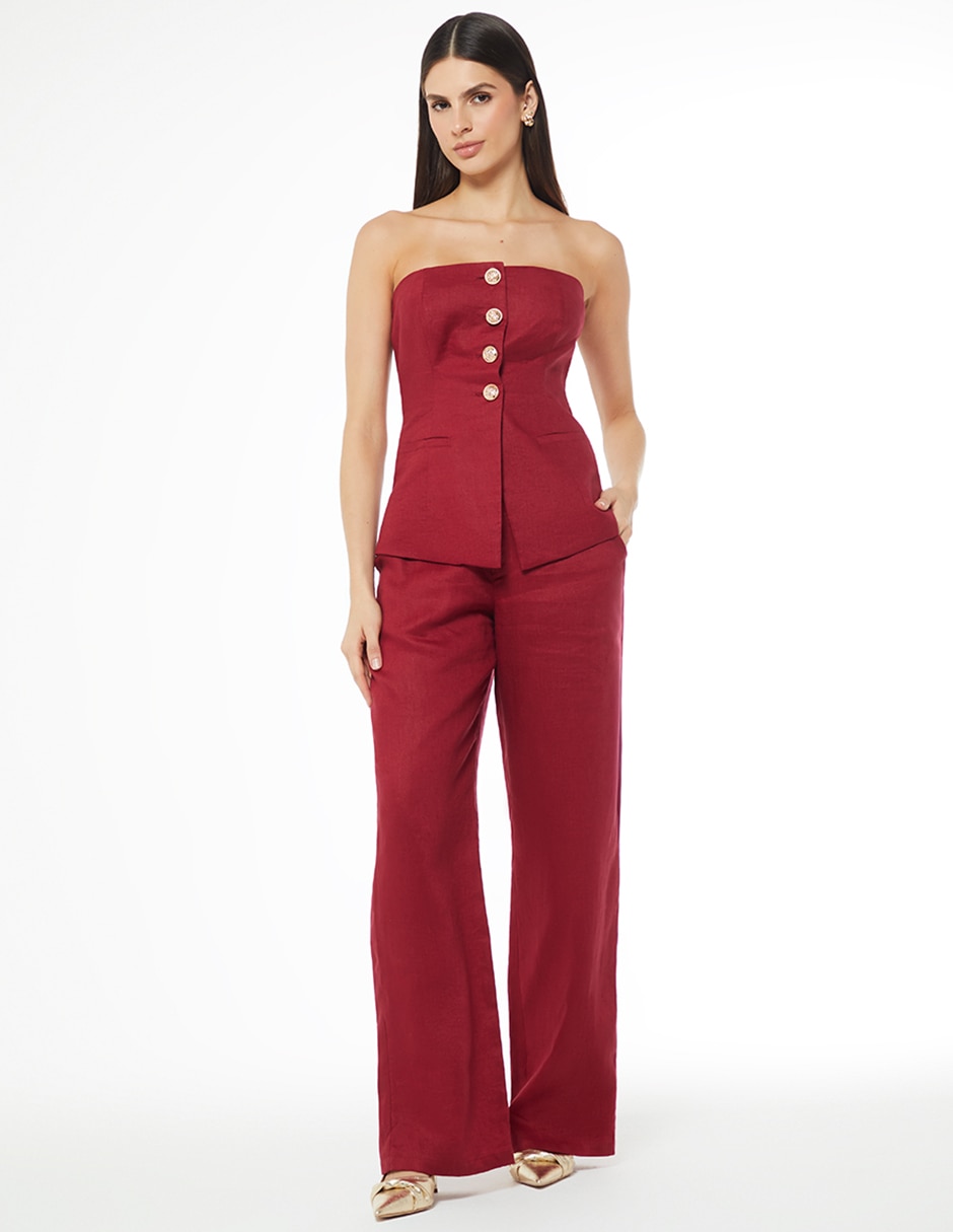 Pantalón regular studio f bota para mujer