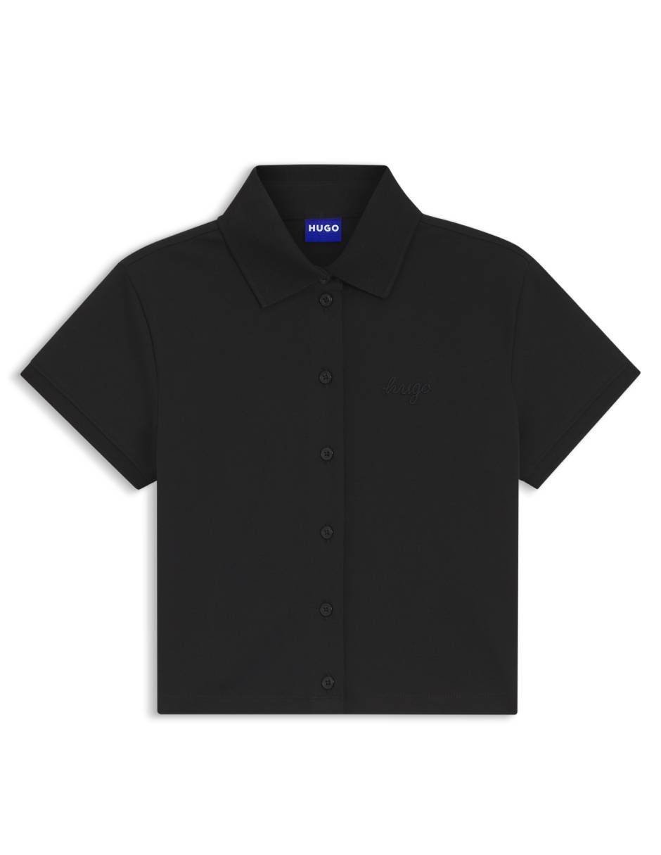 Camisa de algodón manga corta para mujer 3