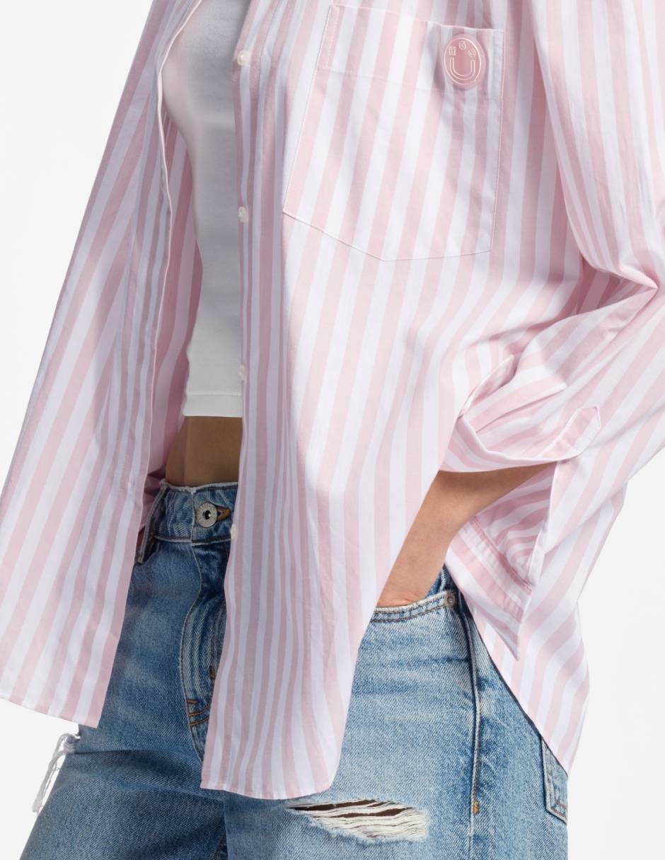 Camisa de algodón manga larga para mujer 2