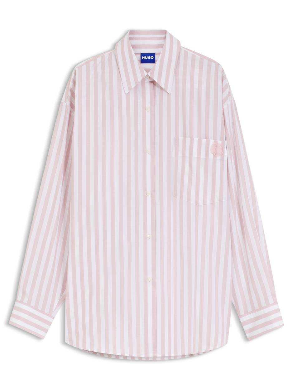 Camisa de algodón manga larga para mujer 4