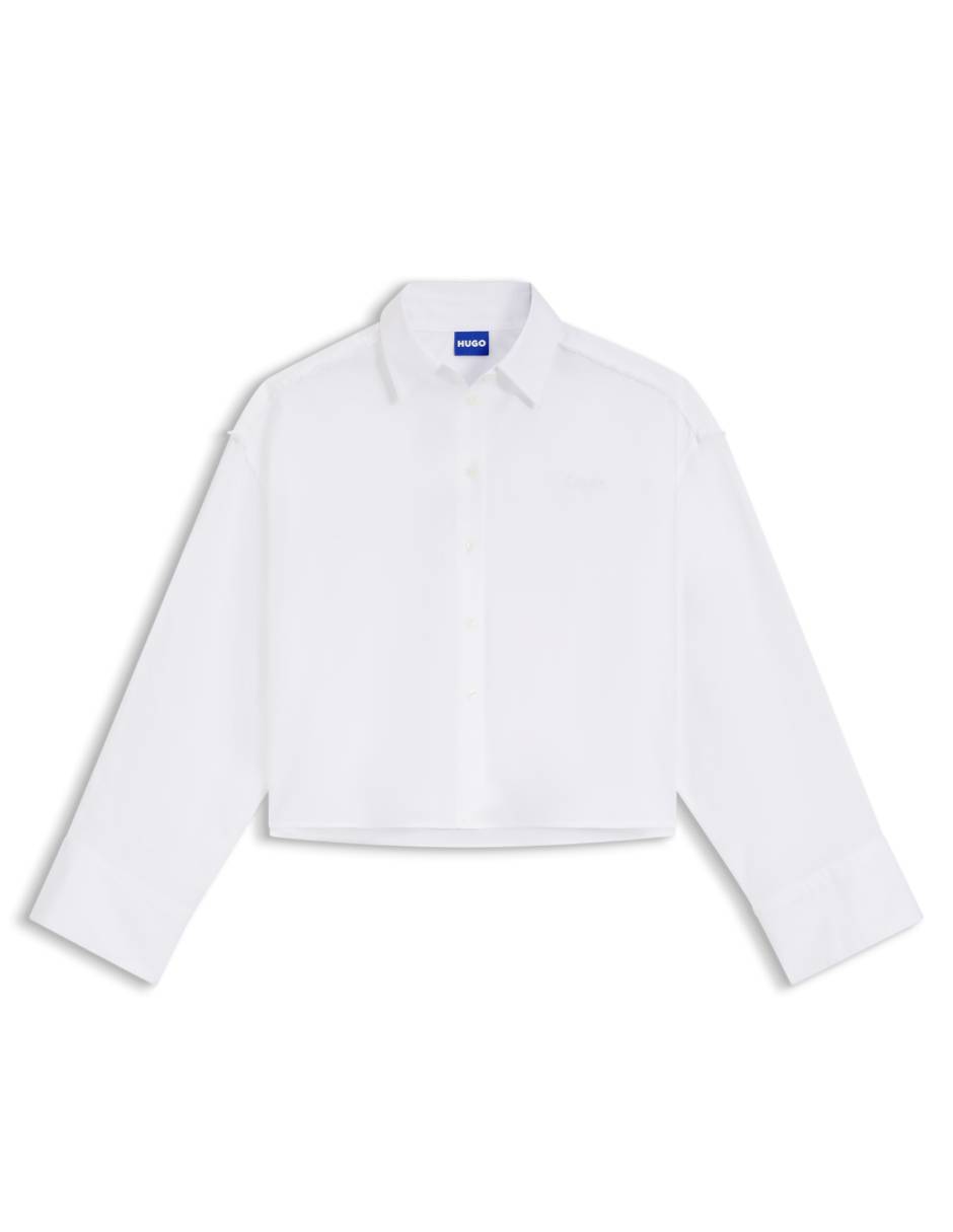 Camisa de algodón manga larga para mujer 2