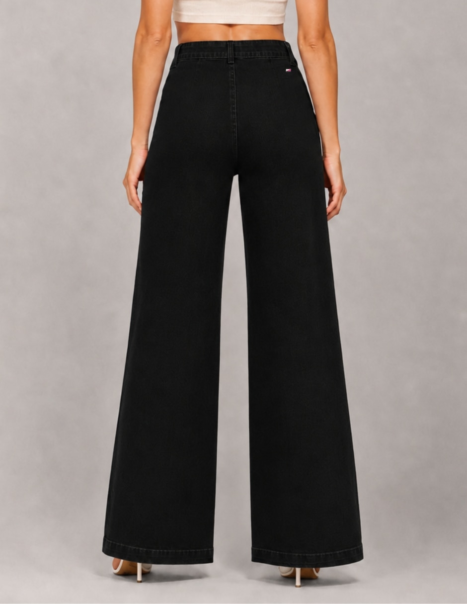 Jeans wide leg 25367-d para mujer 4