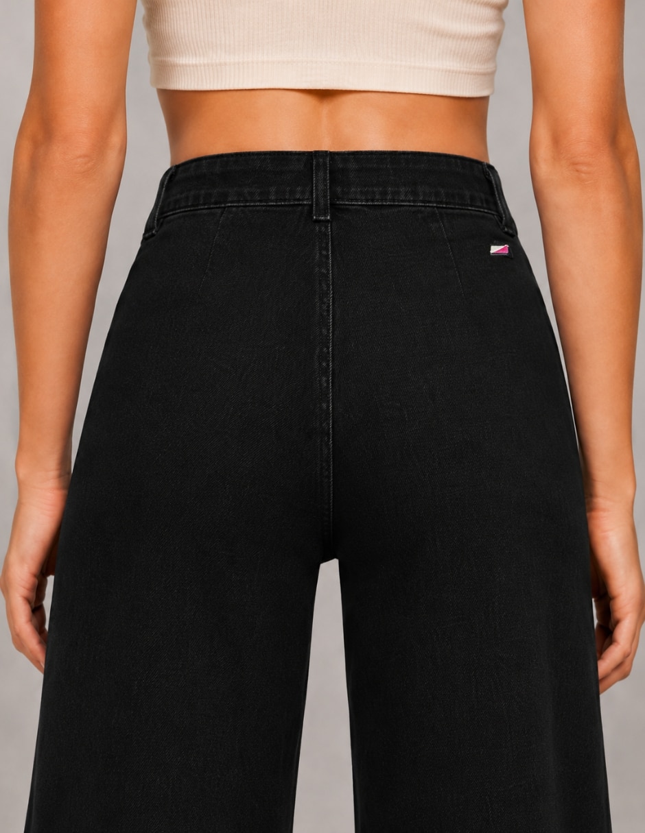 Jeans wide leg 25367-d para mujer 3