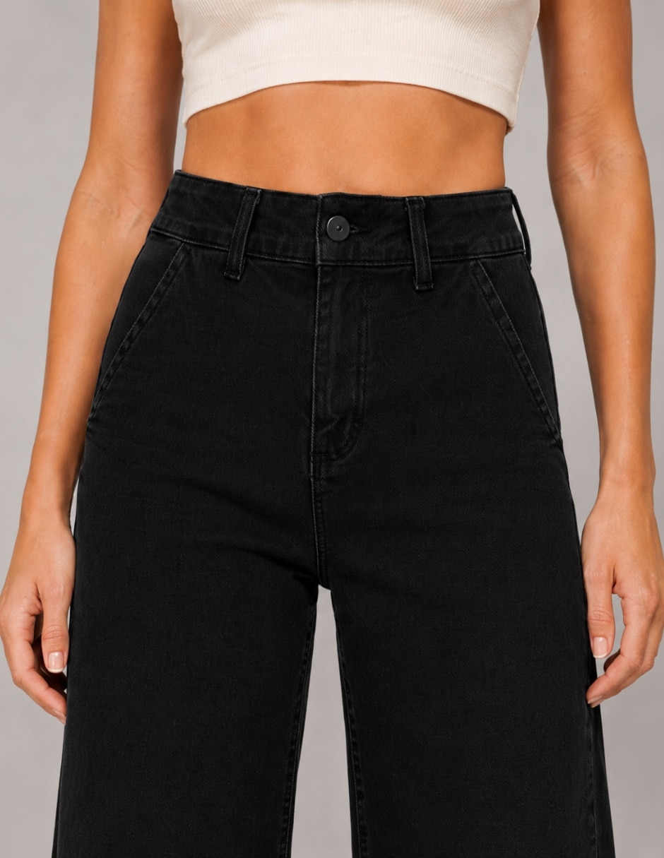 Jeans wide leg 25367-d para mujer 2