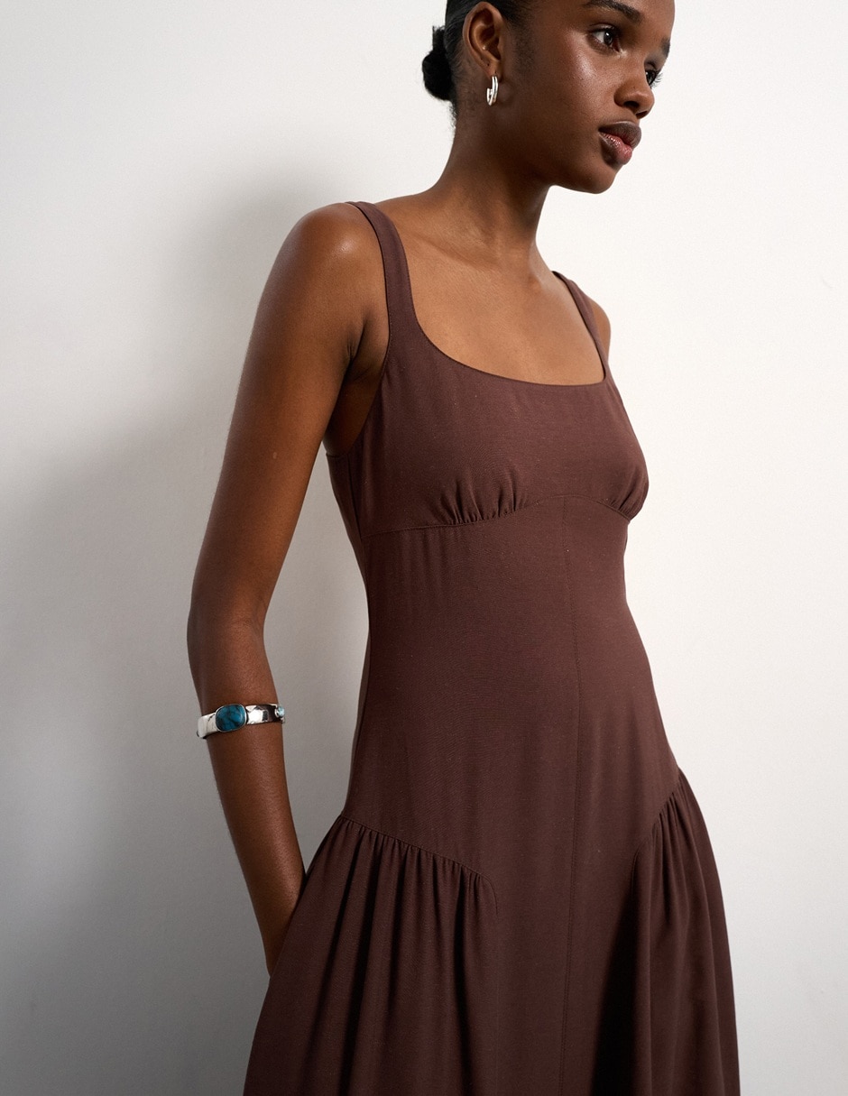 Vestido largo casual para mujer 4