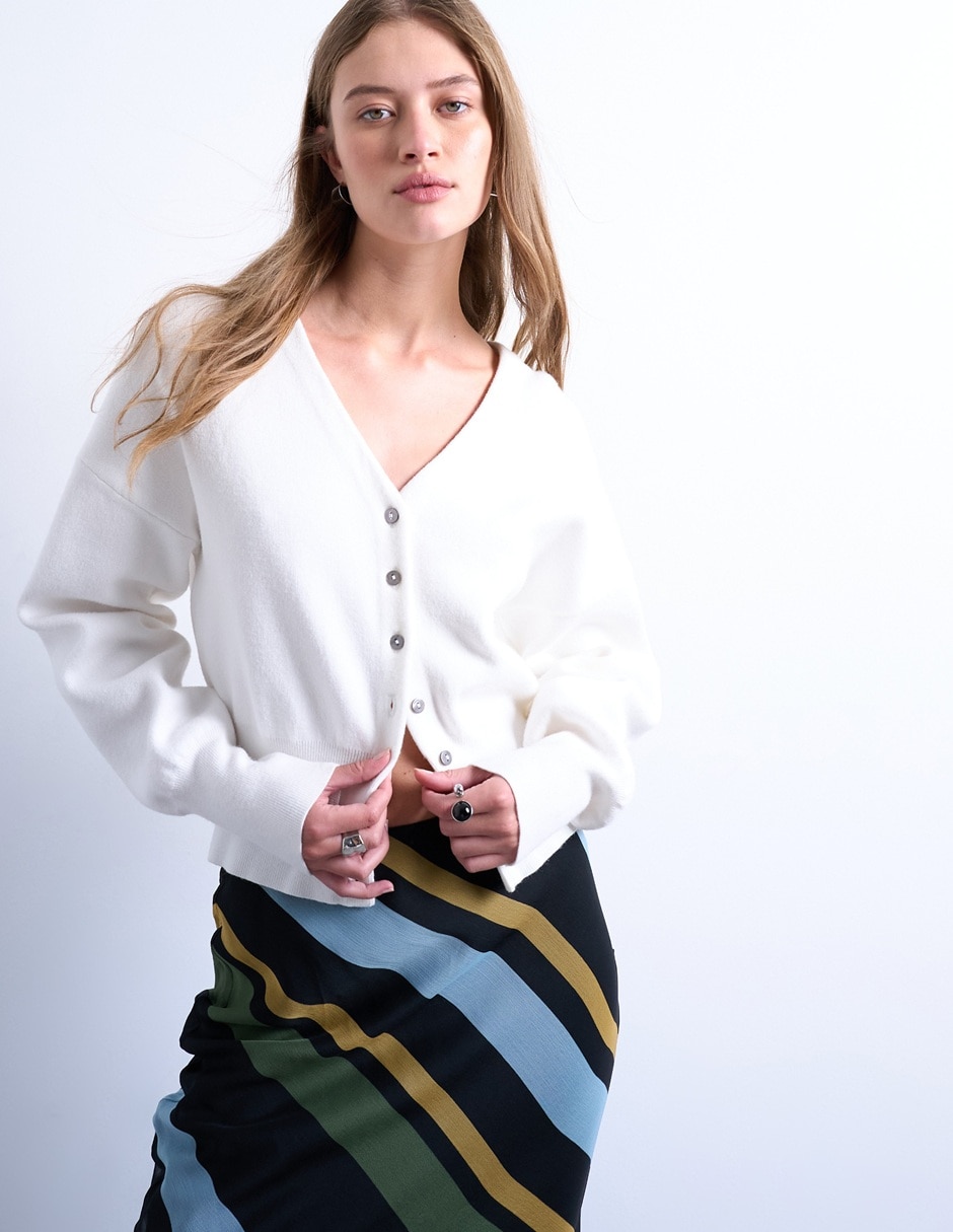 Suéter cuello v para mujer Suéter cuello v para mujer