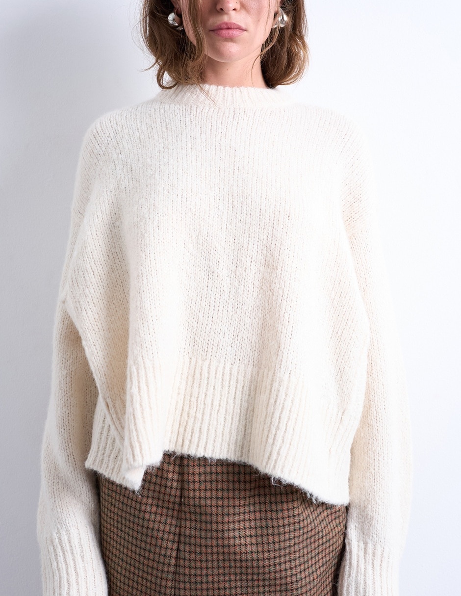 Suéter cuello redondo para mujer Suéter cuello redondo para mujer