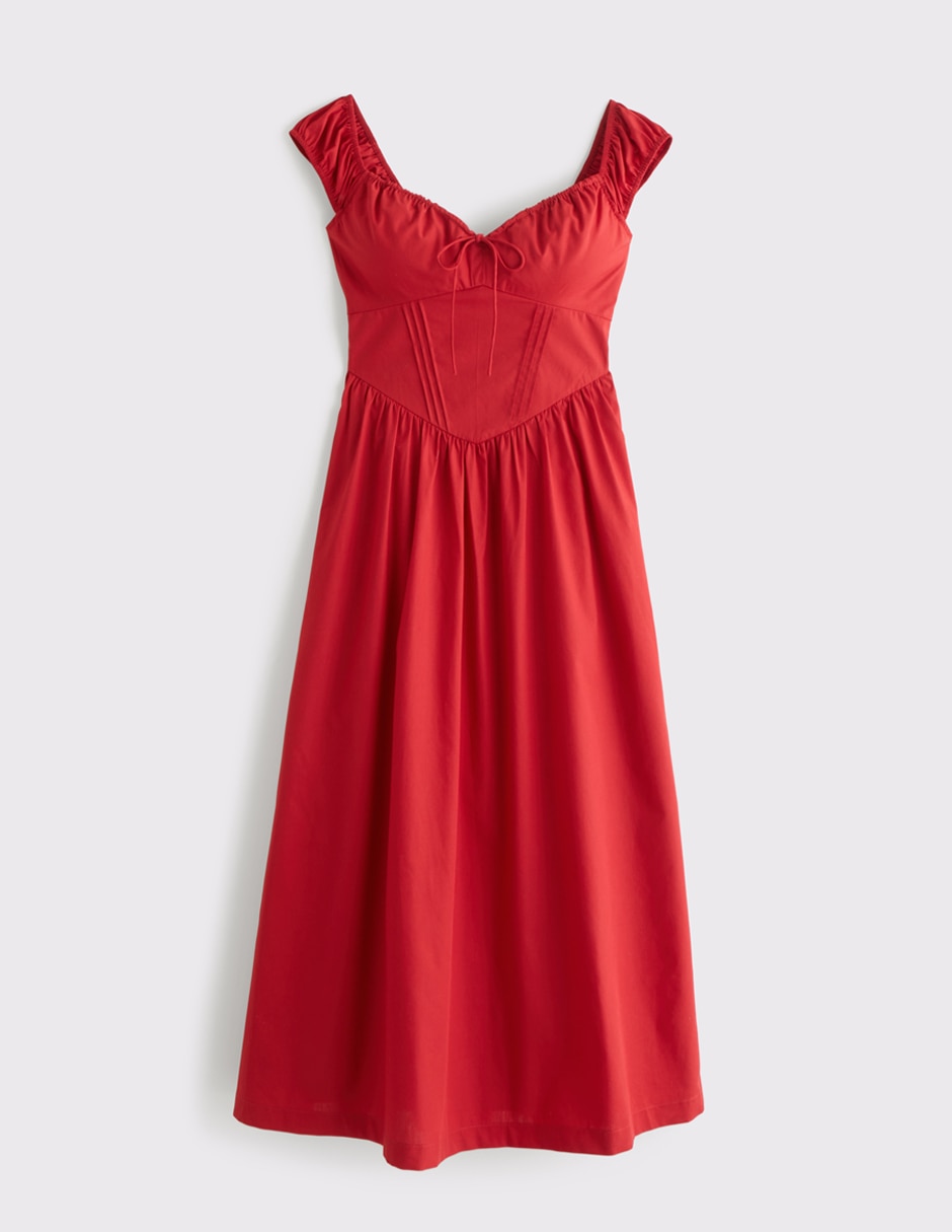 Vestido midi Abercrombie & Fitch para mujer