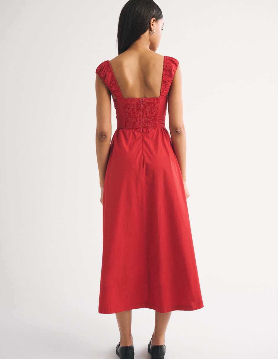 Vestido midi Abercrombie & Fitch para mujer