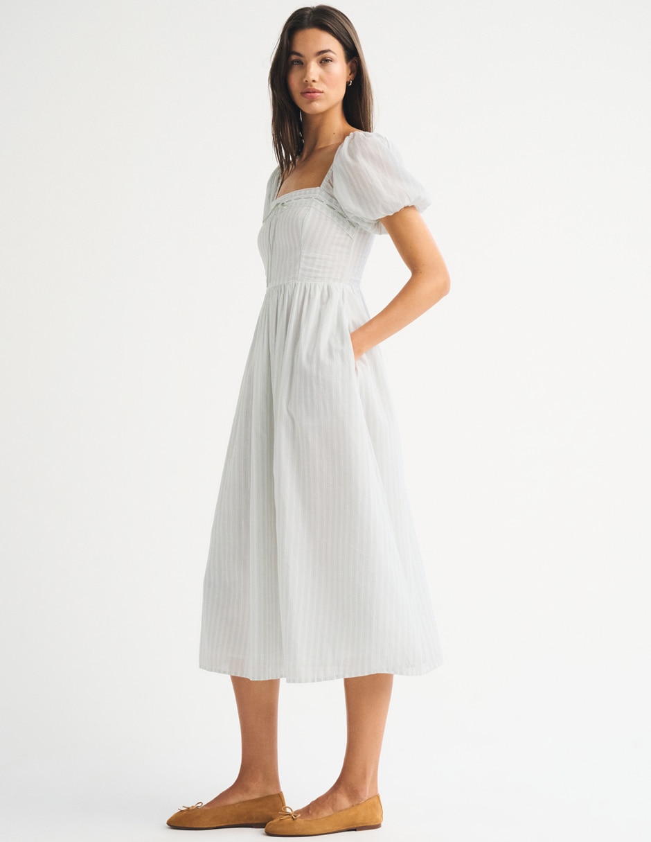 Vestido midi casual abercrombie & fitch para mujer