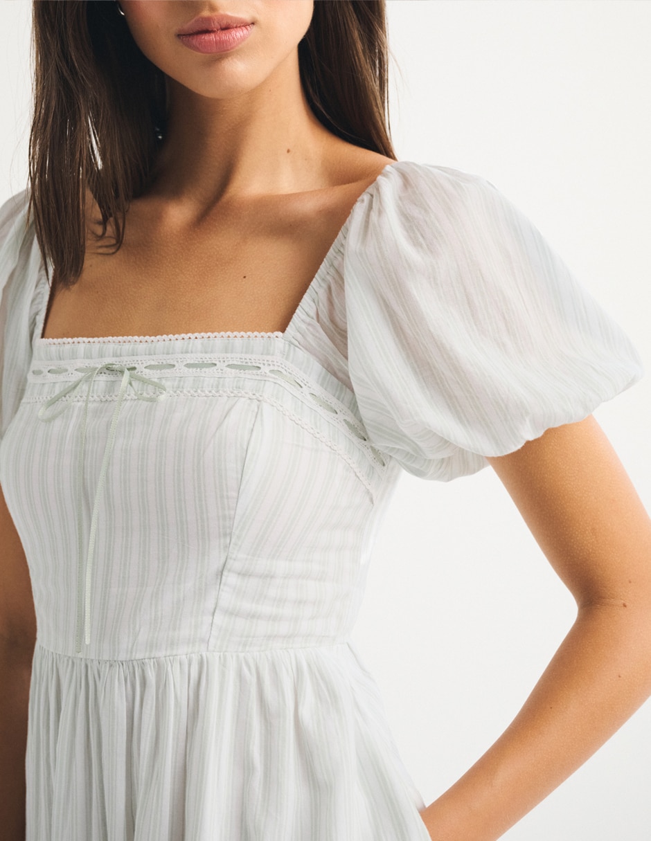 Vestido midi casual abercrombie & fitch para mujer