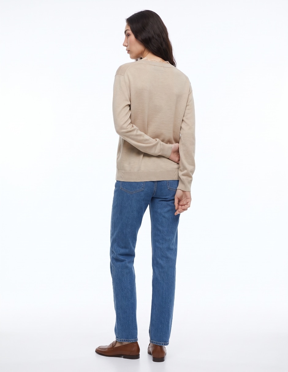 Suéter cuello abierto para mujer 2