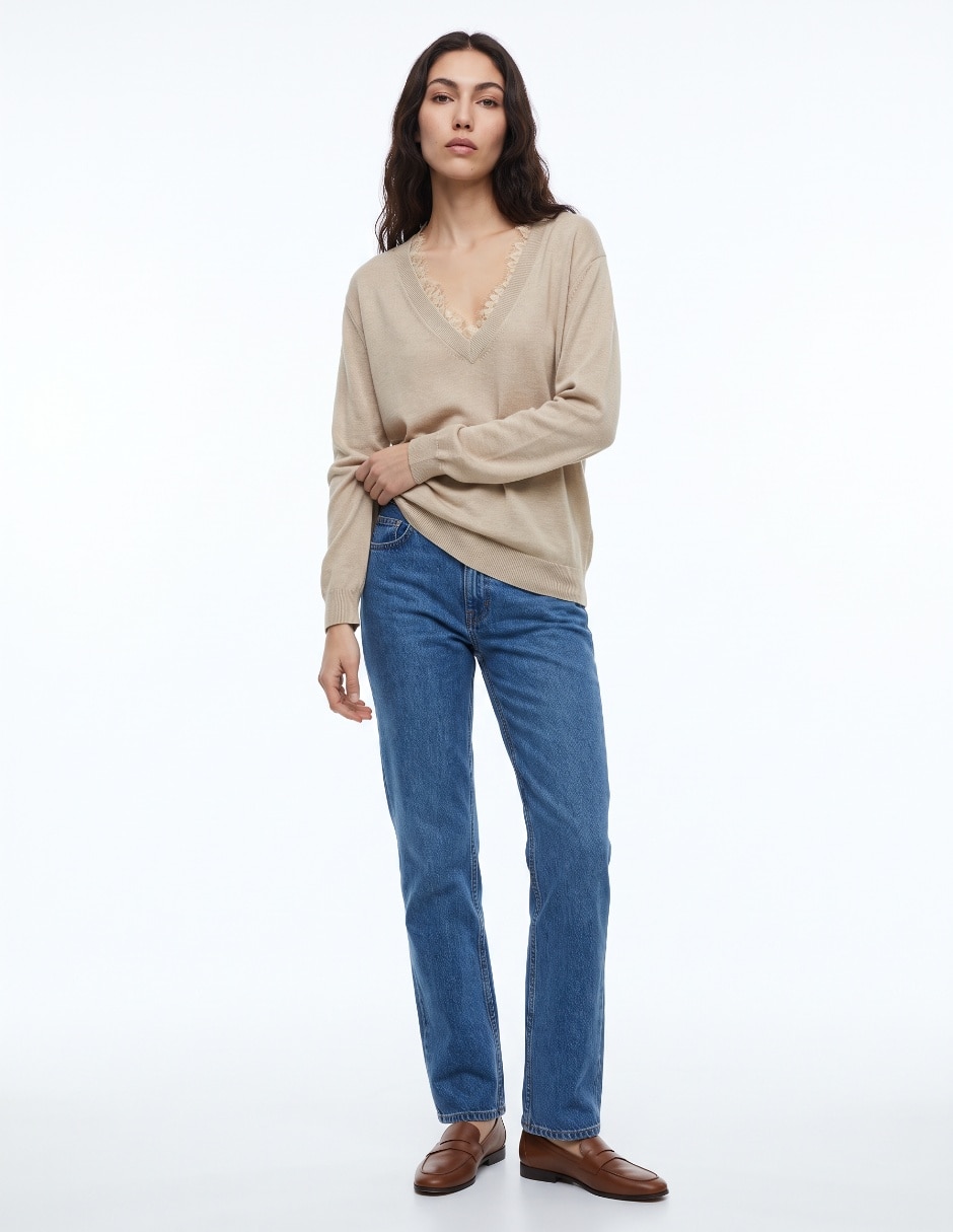 Suéter cuello abierto para mujer 3