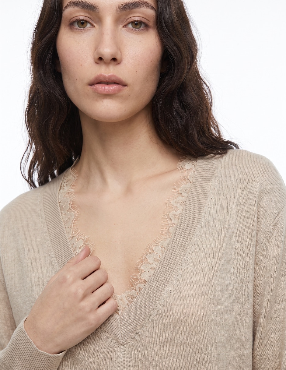 Suéter cuello abierto para mujer 4