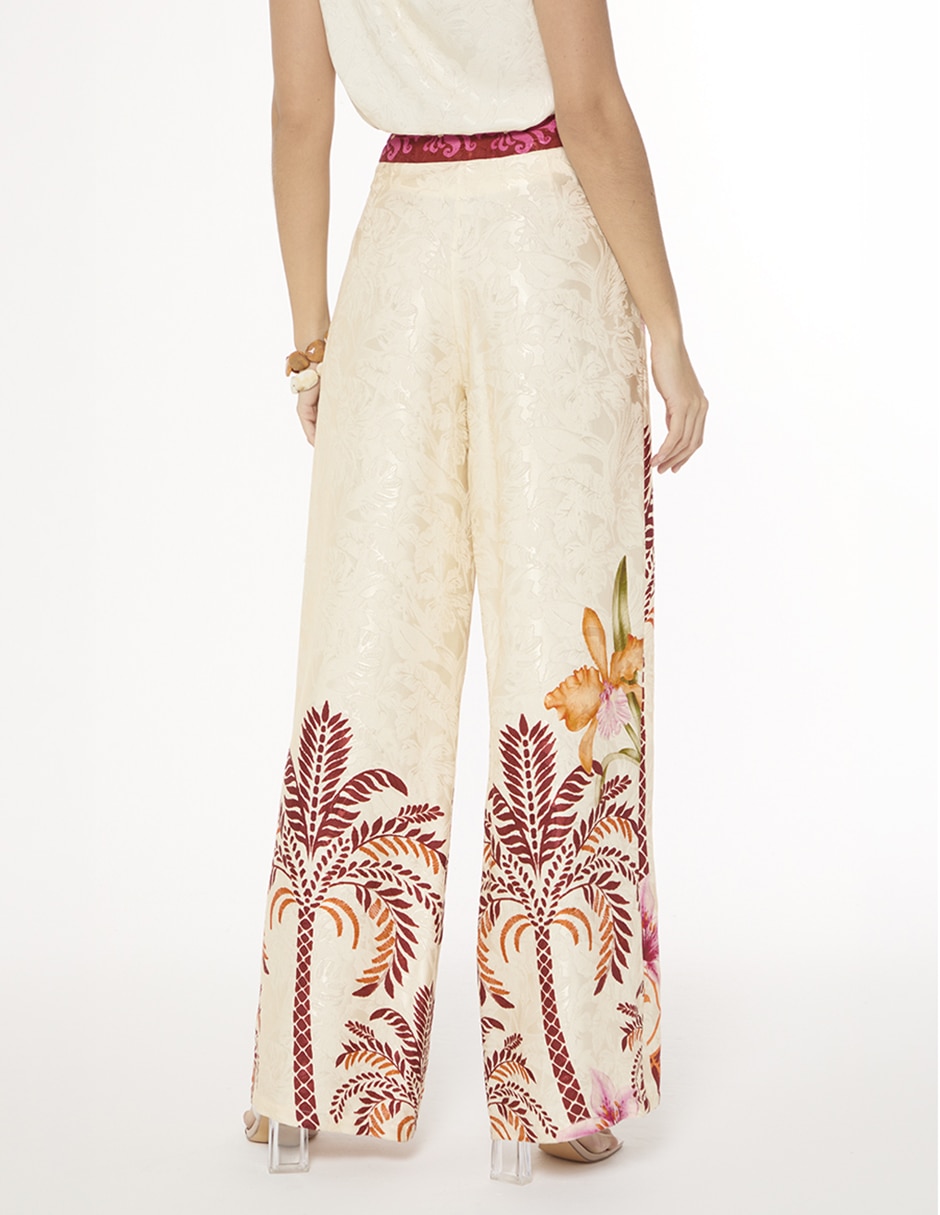Pantalón relaxed copacabana travel palazzo para mujer 3