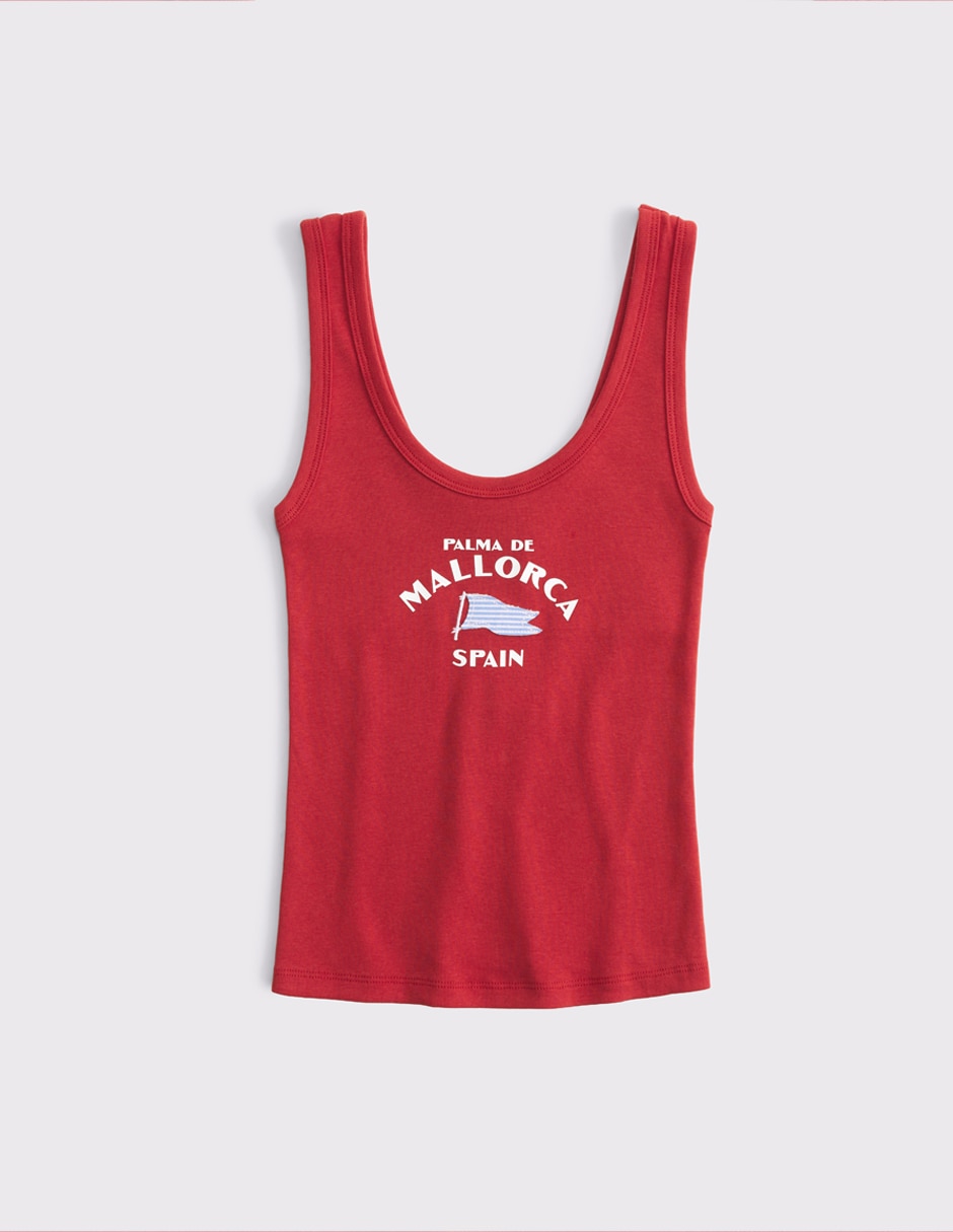 Top cuello Redondo Redondo tirante Ancho Top cuello Redondo Redondo tirante Ancho