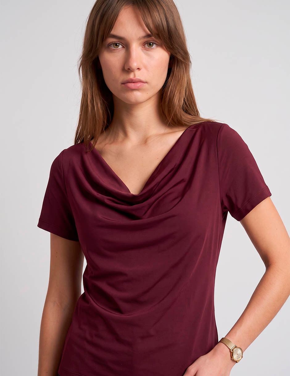 Blusa manga corta para mujer 4