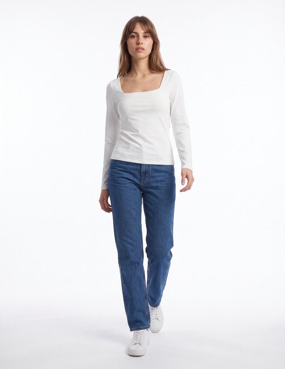 Blusa manga larga para mujer 3