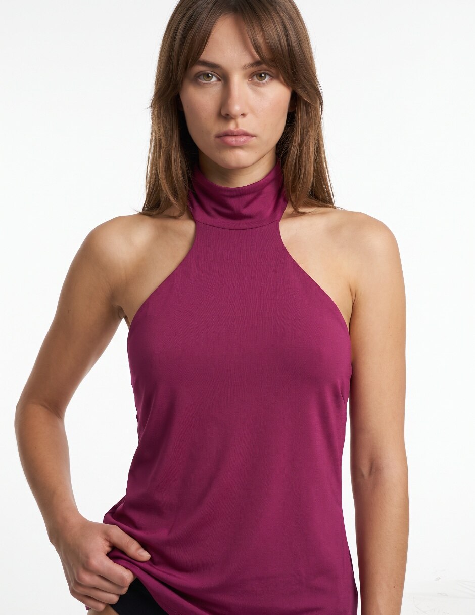 Blusa sin manga para mujer 4