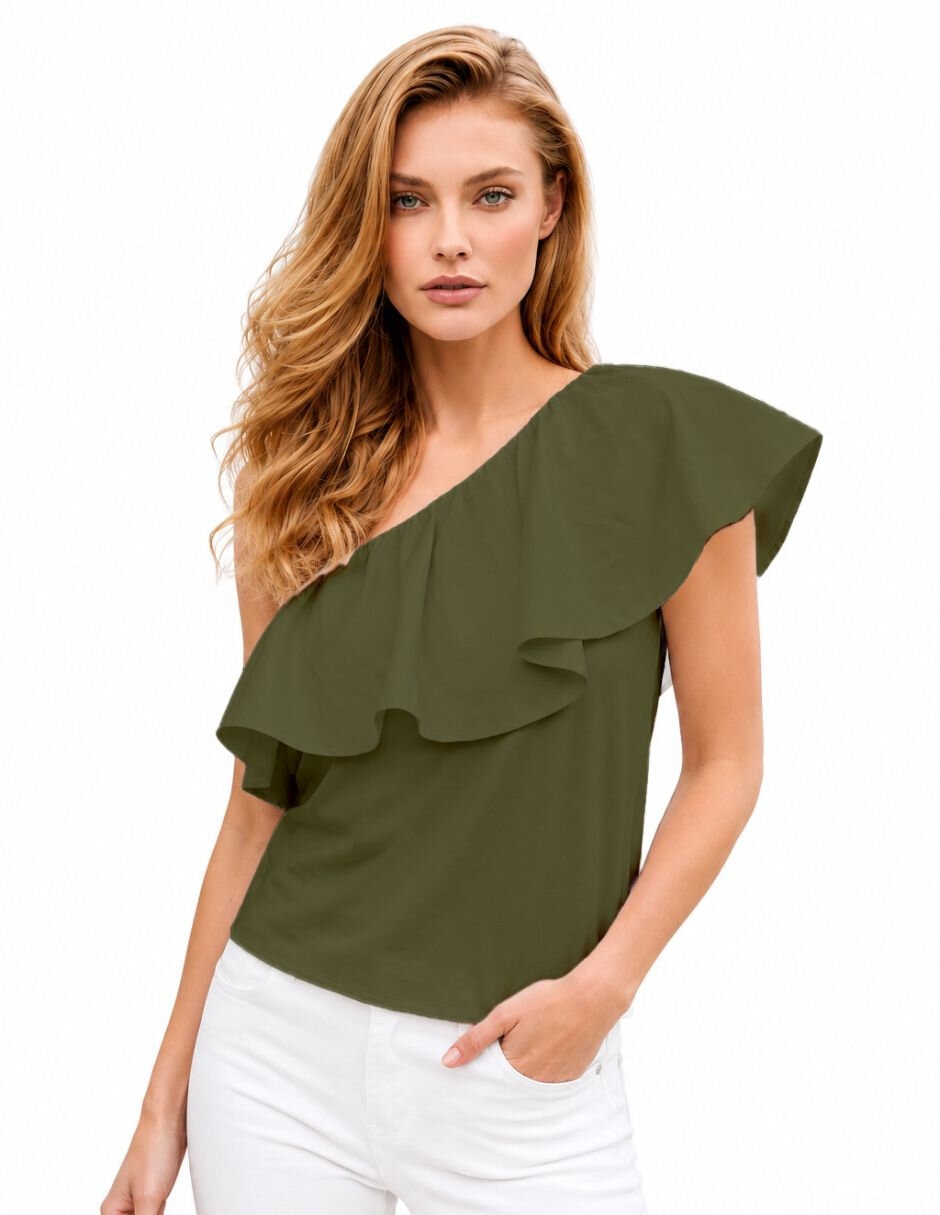 Blusa manga corta para mujer