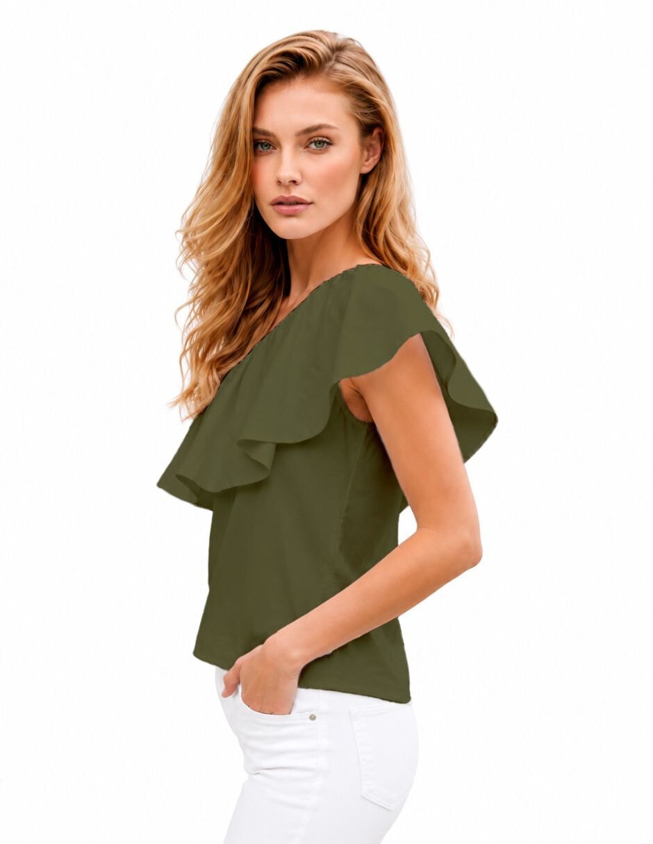 Blusa manga corta para mujer