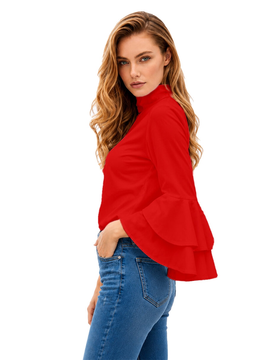 Blusa manga larga para mujer