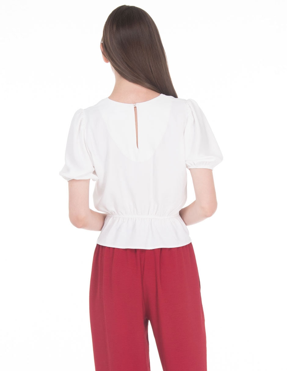 Blusa manga al codo para mujer 4