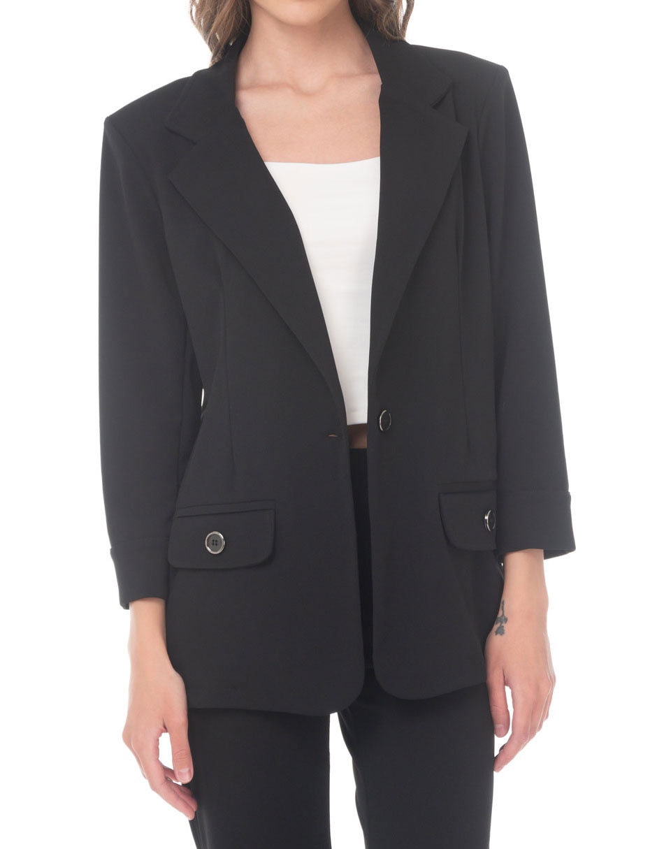 Saco sastreado casual para mujer 3